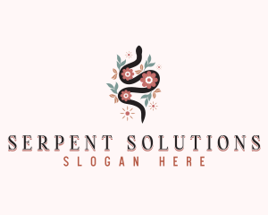 Snake Boho Boutique logo design