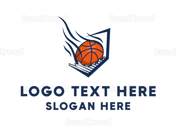 Basketball Comet Ball Logo