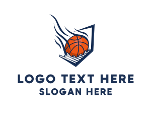 Basketball Ball - Basketball Comet Ball logo design