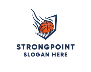 Badge - Basketball Comet Ball logo design