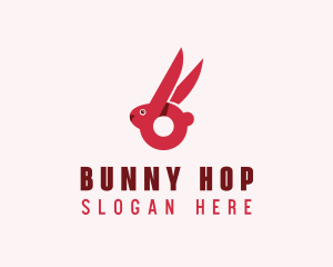 Bunny Animal Letter B logo design