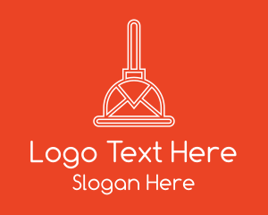 Mail Letter Plunger Logo