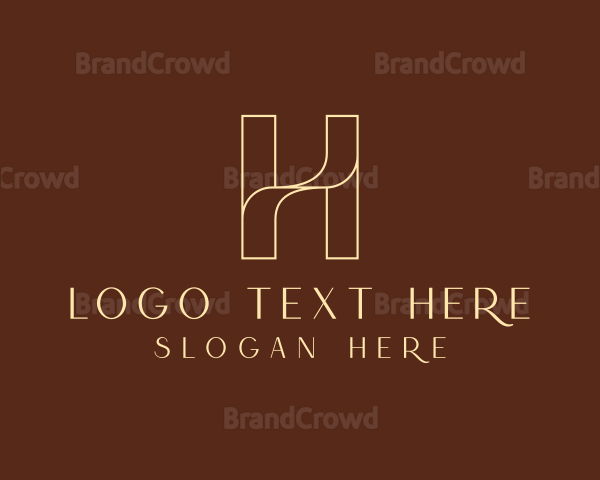 Stylish Jewelry Letter H Logo