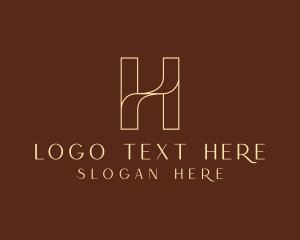 Boutique - Stylish Jewelry Letter H logo design