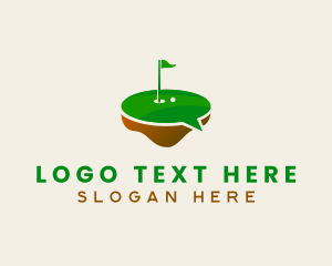 Chat Bubble - Golf Chat Forum logo design