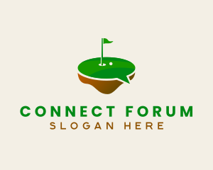 Forum - Golf Chat Forum logo design