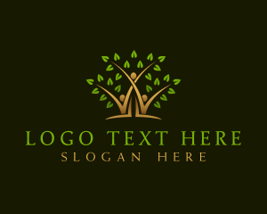 Herbal - Nature Tree Community logo design