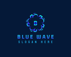 Water Splash Waves logo design