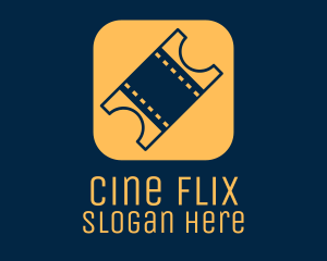 Movie - Movie Ticket App logo design