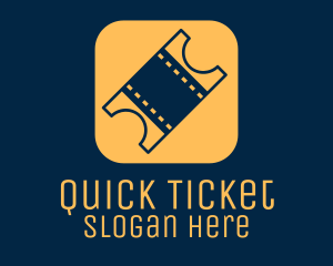 Ticket - Movie Ticket App logo design