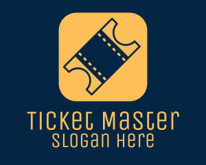 Ticket - Movie Ticket App logo design