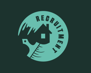 Maintenance Crew - House Paint Brush Renovation logo design