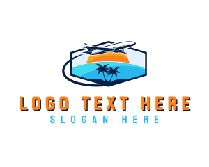 Travel Beach Tourism Logo