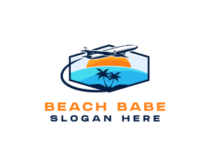 Travel Beach Tourism logo design