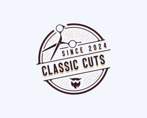 Barber Grooming Hairstyling logo design