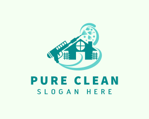 House Cleaning Pressure Washer  logo design