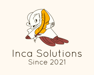 Inca - Tribal Mayan Bird Costume logo design