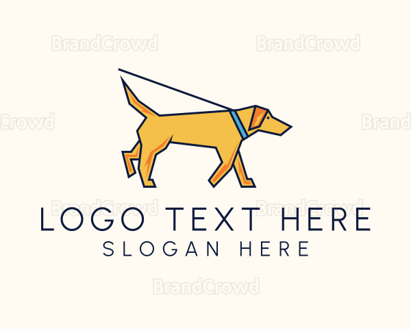 Pet Dog Walker Logo