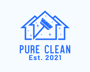 House Cleaning Cleaner logo design