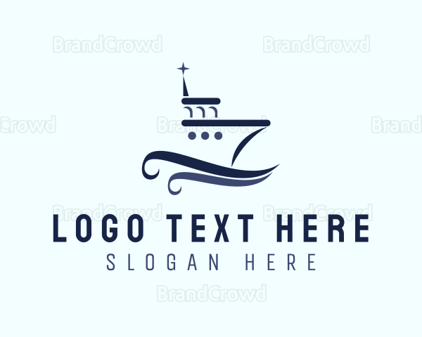 Ship Boat Seaport Logo