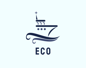 Cruise Ship Boat Transport  Logo