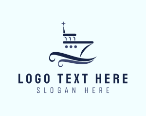 Ship Boat Seaport logo design