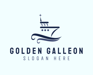 Galleon - Ship Boat Seaport logo design