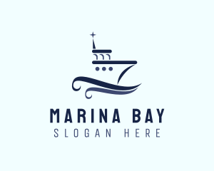 Ship Boat Seaport logo design