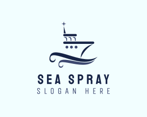 Ship Boat Seaport logo design