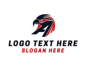 Flight - Eagle Aviation Letter A logo design