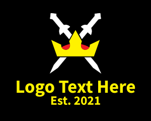 Viking - Royal Knight Sword logo design