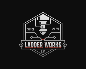 Metalworks Laser Engraving logo design