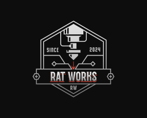 Metalworks Laser Engraving logo design