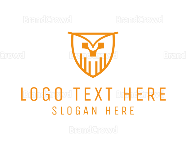 Industrial Owl Shield Logo