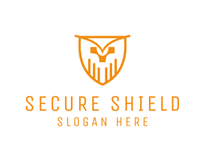 Antivirus - Industrial Owl Shield logo design