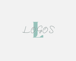 Letter - Feminine Signature Fashion Cosmetics logo design