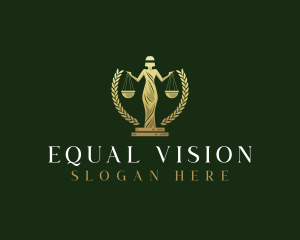 Equality - Woman Scale Justice logo design