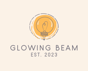 Sketch Light Bulb  logo design