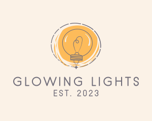 Sketch Light Bulb  logo design