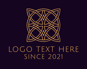 Modiste - Golden Fancy Pattern logo design