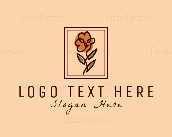 Flower Frame Florist Logo