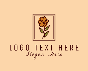 Floristic - Flower Frame Florist logo design