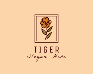 Flower Frame Florist  Logo