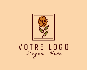 Flower Frame Florist  Logo