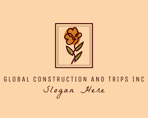 Simplistic - Flower Frame Florist logo design