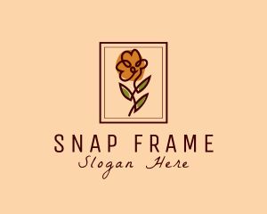 Flower Frame Florist  logo design