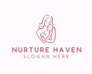 Postpartum - Childcare Adoption Postnatal logo design