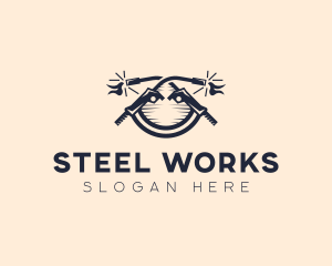 Blowtorch Welding Fabrication logo design