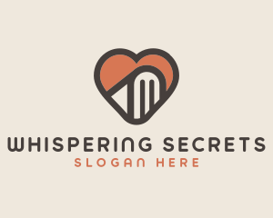 Heart Book Learning logo design