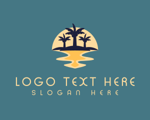 Scenic - Island Beach Tour logo design